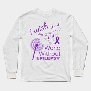 epilepsy awareness world without epilepsy gift Long Sleeve T-Shirt